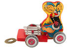 POPEYE & SWEE'PEA "METAL MASTERS" MUSICAL PULL TOY.