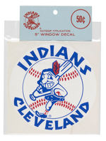 CLEVELAND INDIANS DECAL/STICKERS LOT OF 13.