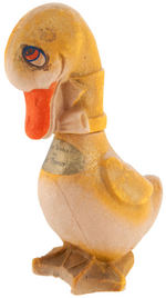 "JOE PENNER" MARX WIND-UP DUCK AND DUCK CANDY CONTAINER.