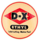 “TEXACO /D-X ETHYL” GAS GLOBE INSERT GLASS PAIR.