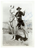 HOPALONG CASSIDY SIGNED PHOTO.