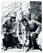 LONE RANGER CLAYTON MOORE & TONTO JAY SILVERHEELS SIGNED PHOTO.