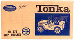 "TONKA JEEP WRECKER" IN SEALED BOX.