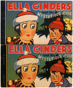 "ELLA CINDERS AND THE MYSTERIOUS HOUSE" WHITMAN FILE COPY & IMPRINT VARIETY PREMIUM BOOK PAIR.