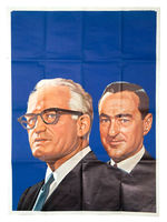 GOLDWATER "IN YOUR HEART YOU KNOW HE'S RIGHT" HUGE THREE-SHEET POSTER.