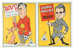 1968 PRESIDENTIAL HOPEFULS CARICATURE POSTERS.