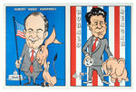 1968 PRESIDENTIAL HOPEFULS CARICATURE POSTERS.