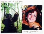 STAR WARS CHEWBACCA & EWOK SIGNED PHOTO PAIR.