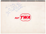 ED SULLIVAN SIGNED "TWA FLYING MAGIC BOARD."