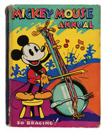 "MICKEY MOUSE ANNUAL" ENGLISH HARDCOVER TRIO.