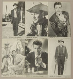 TV WESTERN STARS CARD SET.