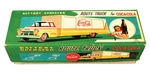 "BATTERY OPERATED ROUTE TRUCK FOR COCA-COLA" WITH BOX VARIETY.