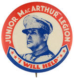 "JUNIOR MacARTHUR LEGION/'I WILL HELP.'"