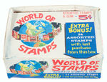 "WORLD OF STAMPS" DONRUSS FULL GUM DISPLAY BOX.