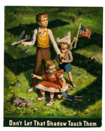 WWII CHILDREN AND SOLDIER WAR BONDS POSTER PAIR.