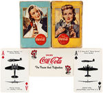 WWII LOT OF FOUR PLANE SPOTTER CARD DECKS (INCLUDING TWO BY “COCA-COLA”) PLUS VICTORY DECK.