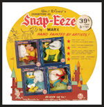 "WALT DISNEY'S CHARACTERS AS SNAP-EEZE BY MARX" STORE DISPLAY.