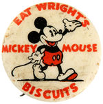 MICKEY MOUSE EARLY 1930s BRITISH ADVERTISING BUTTON.