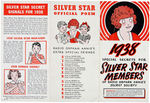 “SPECIAL SECRETS FOR 1938 SILVER STAR MEMBERS” OF ORPHAN ANNIE'S OVALTINE CLUB.