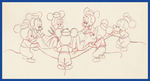 PLUTO'S PARTY PRODUCTION DRAWING.