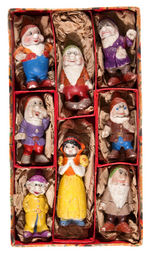 "SNOW WHITE AND THE SEVEN DWARFS" BOXED BISQUE SET (SIZE VARIETY).