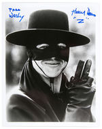 ZORRO RELATED SIGNED PHOTOGRAPH TRIO.