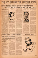 INCREDIBLY RARE "PRESS BOOK AND CAMPAIGN FOR THE MICKEY MOUSE CUT-OUT PUZZLE CONTEST".