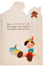 "PINOCCHIO PICTURE BOOK" WITH DIE-CUT DESIGN.