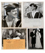 "THE ADVENTURES OF ROBIN HOOD" TV & MOVIE STAR RICHARD GREENE 33-PIECE PHOTO ARCHIVE.