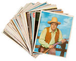 TV WESTERN FOREIGN MAGAZINE 50-PIECE PIN-UP LOT.