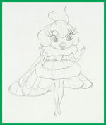 SILLY SYMPHONIES - THE MOTH AND THE FLAME PRODUCTION DRAWING TRIO.