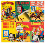 COMIC STRIP CHARACTER'S WHITMAN "2300" SERIES 24-PIECE BOOK LOT WITH DUST WRAPPERS.