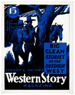 "STREET & SMITH WESTERN STORY MAGAZINE" PULP SIGN PAIR.