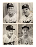 DODGERS 1942 & 1947 PHOTO SETS WITH PEN & PENCIL.