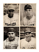 DODGERS 1942 & 1947 PHOTO SETS WITH PEN & PENCIL.