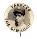 NEW YORK YANKEES 1956 TEAM PHOTO SET/JOE DIMAGGIO BUTTON.