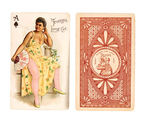 RISQUE TOBACCO TRADE CARD PAIR.