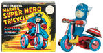 “MECHANICAL MARVEL SUPERHERO CAPTAIN AMERICA TRICYCLE” IN BOX.