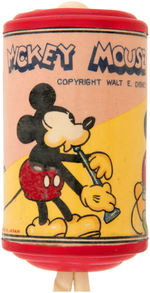 "MICKEY MOUSE" CELLULOID BABY RATTLE.