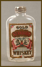 MC KINLEY "GOLD STANDARD WHISKEY" BOTTLE WITH 1896 JUGATE LABEL.