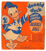 “DONALD DUCK CANDY COATED BUBBLE BALL” DISPLAY BOX.