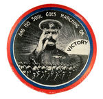 DEATH OF KITCHENER "AND HIS SOUL GOES MARCHING ON/VICTORY" RARE AUSTRALIAN BUTTON.