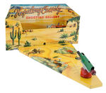 “HOPALONG CASSIDY MECHANICAL SHOOTING GALLERY” BOXED TOY.