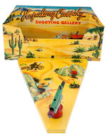 “HOPALONG CASSIDY MECHANICAL SHOOTING GALLERY” BOXED TOY.