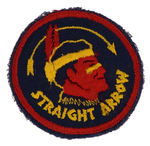 "STRAIGHT ARROW" PATCH CLASSIC 1950 PREMIUM FROM NABISCO.