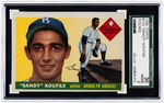 1955 TOPPS #123 "SANDY" KOUFAX ROOKIE SGC 30 GOOD 2.