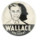 “WALLACE FOR PRESIDENT” BLACK AND WHITE VARIETY OF HAKE #2074.