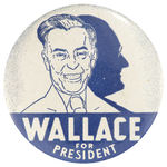 “WALLACE FOR PRESIDENT” BLUE AND WHITE VARIETY HAKE #2074.