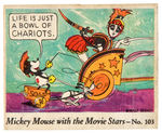 “MICKEY MOUSE WITH THE MOVIE STARS” GUM CARD #103.