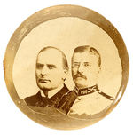 UNLISTED McKINLEY WITH ROOSEVELT IN UNIFORM JUGATE.